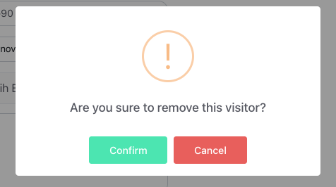 Gir-in confirmation screen