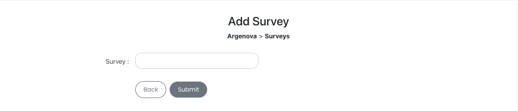 Add survey